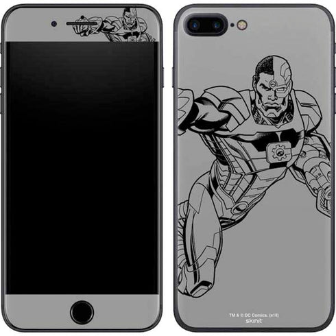 DC Comics Cyborg Comic Pop iPhone 8 Plus Skin